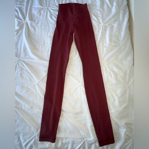 Lululemon Athletica High Rise Align 28” Cassis Colored Leggings W5CTES SIZE 0 - Picture 5 of 10